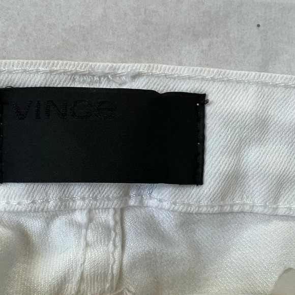 VINCE Solid Very White Skinny Soft Stretch Denim Jeans 25 NWT - Picture 10 of 11